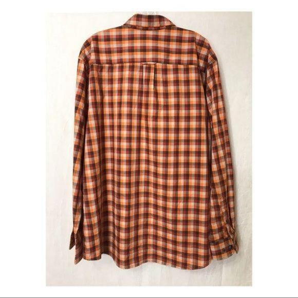 Saddlebred XL Orange Long Sleeve Button Down Shirt - Picture 2 of 10